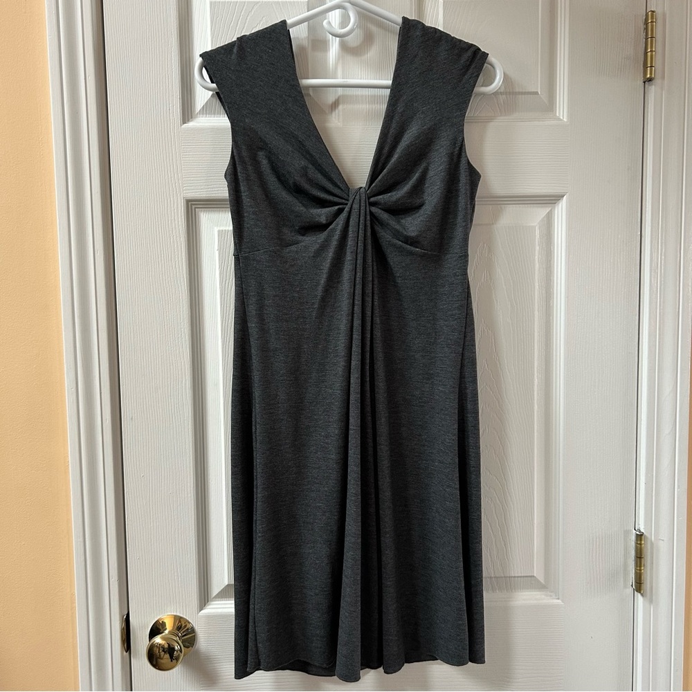 Express Grey Tank Dress with Knot Detail Size Small